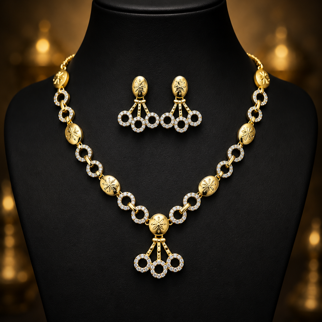 Celestial Bloom Necklace Set - Code - VO13