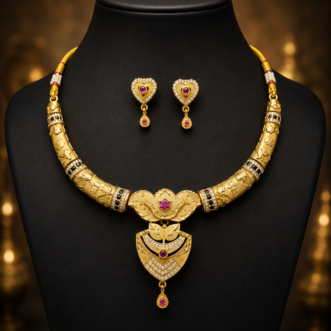 Maharani Heritage Choker Set - Code - VO11