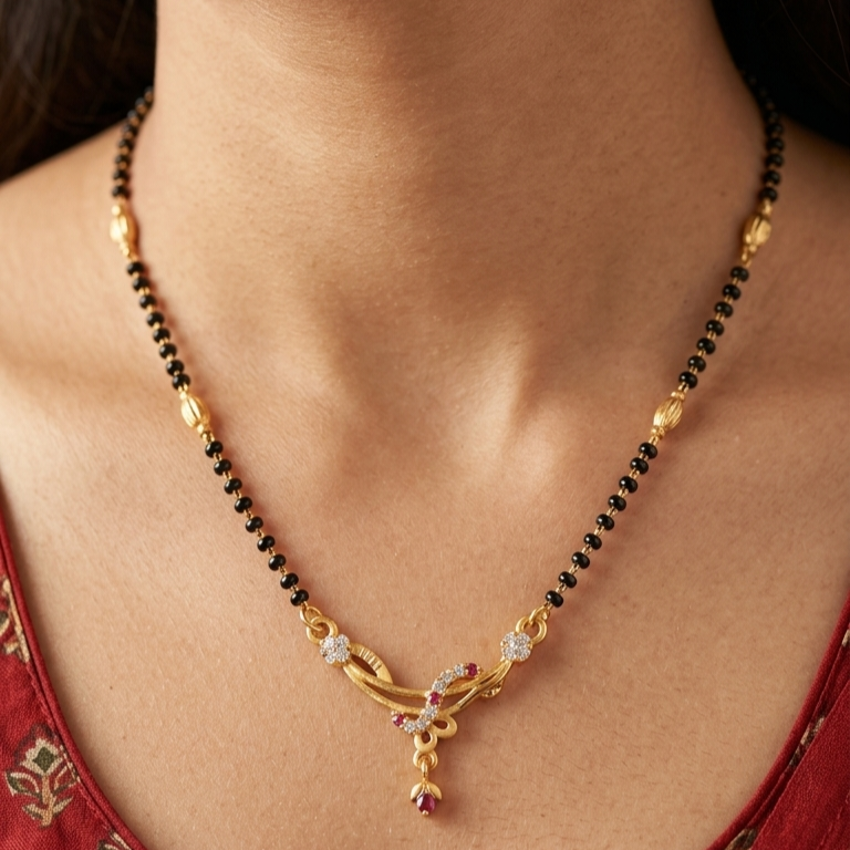 Infinity Bloom Mangalsutra – VO07
