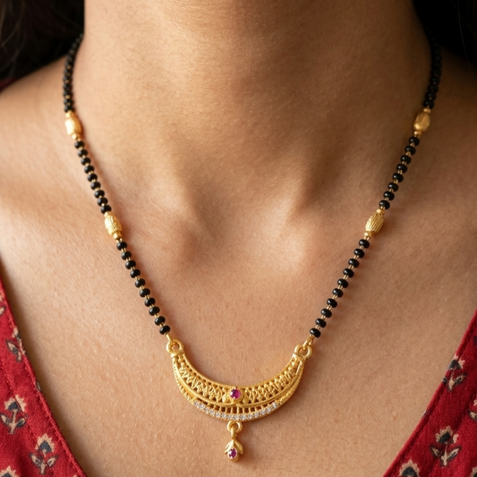 Crescent Aura Mangalsutra – VO09