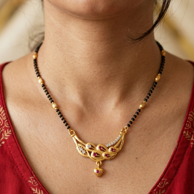 Leaf Heart Mangalsutra – VO15