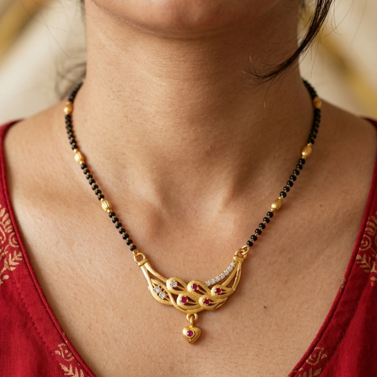 Leaf Heart Mangalsutra – VO15