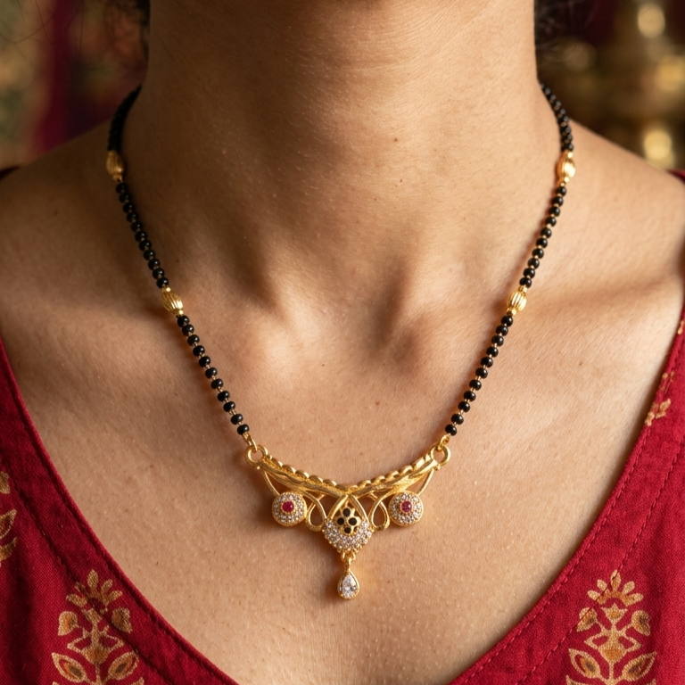 Heritage Curve Mangalsutra – VO18