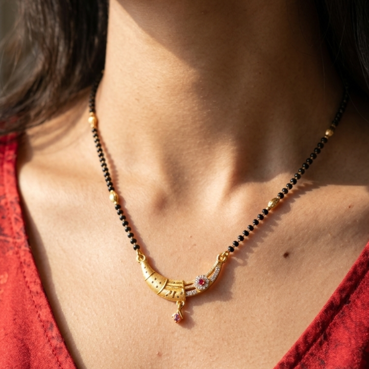 Classic Scroll Mangalsutra – VO17
