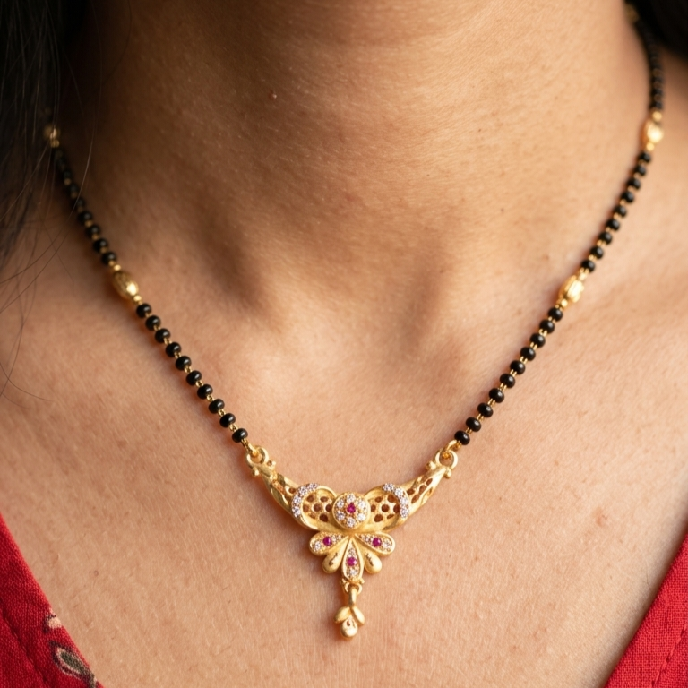 Butterfly Glow Mangalsutra – VO13