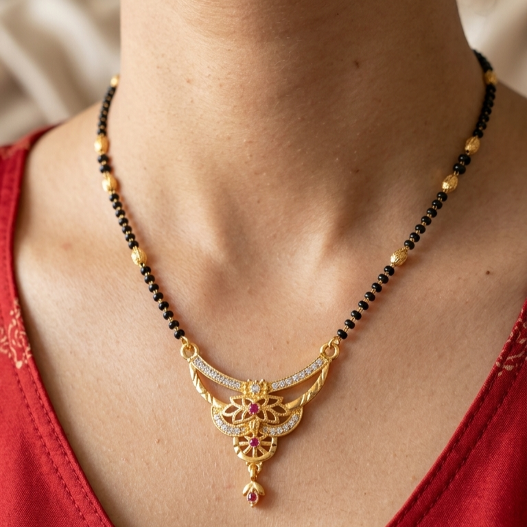 Floral Crown Mangalsutra – VO23