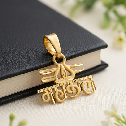 Mahakal Tilak & Calligraphy Pendant - VO09