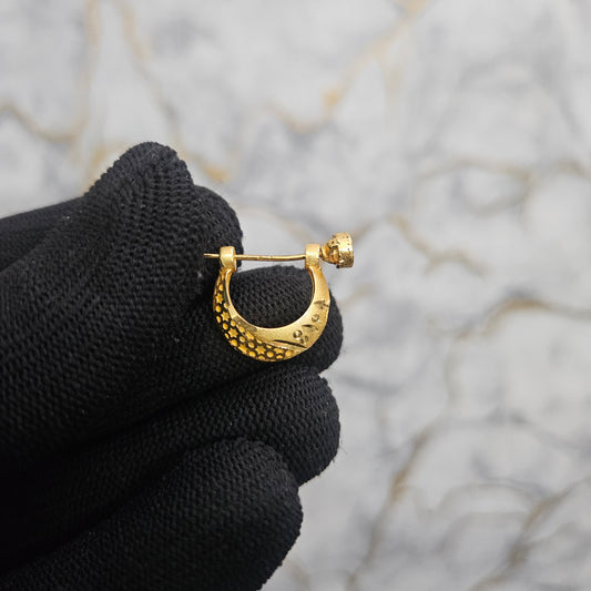 18k Gold Plated Dotted Bali