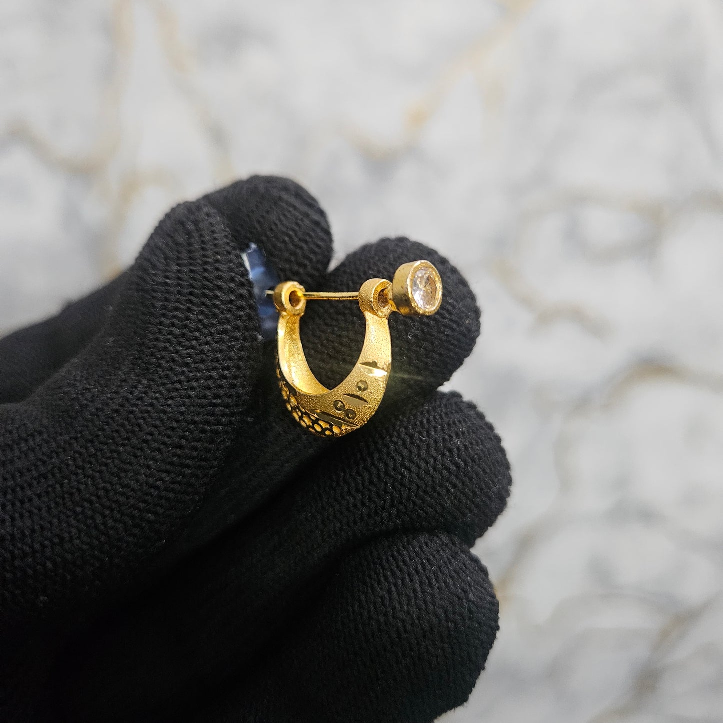 18k Gold Plated Dotted Bali