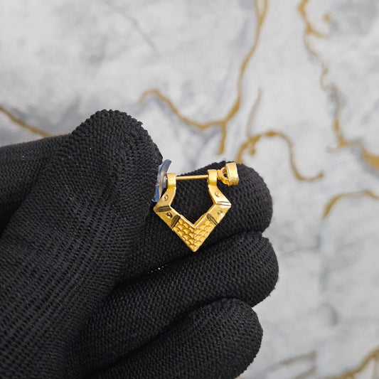 18k Gold Plated Geometric Bali