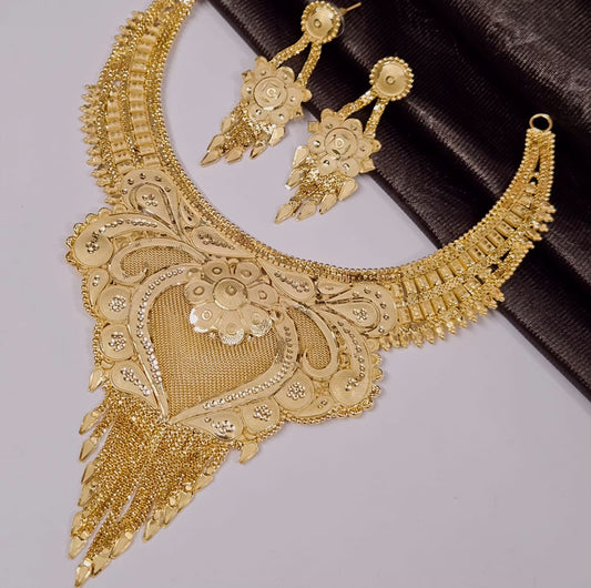 Fine Gold Plated Necklace Set -Code 007