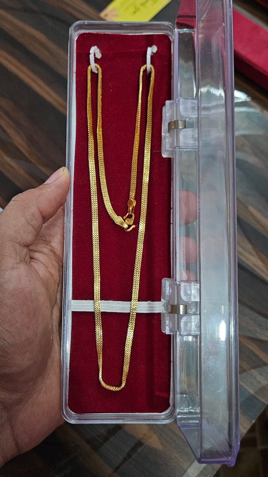 18 KRT Gold Plated Silk Chain for Men & Women | Daily Wear Chain [ With 18 KRT Holmark ]