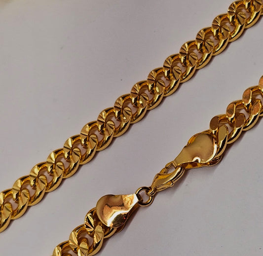Popular Design Gold Plated Link Chain for Men - Code VO20