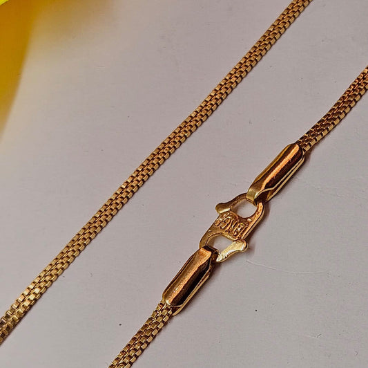 Premium Quality Two layer chain (With 18KRT Holmark ) - Code VO16