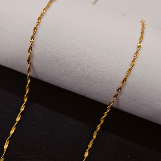 Gold polished Disco Chain - Code V014