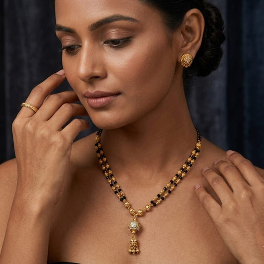 Premium Dual Chain Designer Mangalsutra – Code – VO03