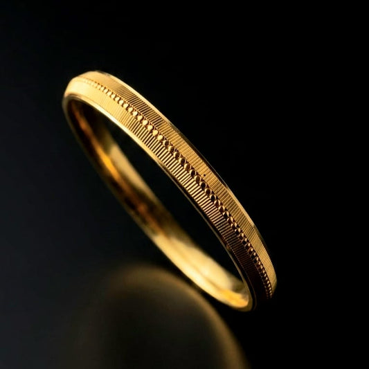 Royal Ridge Gold Polished Men’s Kada - Code- VO01