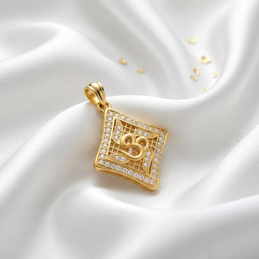 Eternal Om Square Locket
