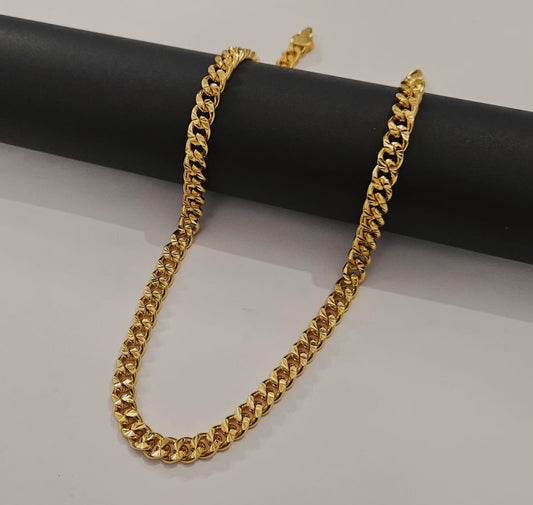 Popular Design Gold Plated Link Chain for Men - Code VO20