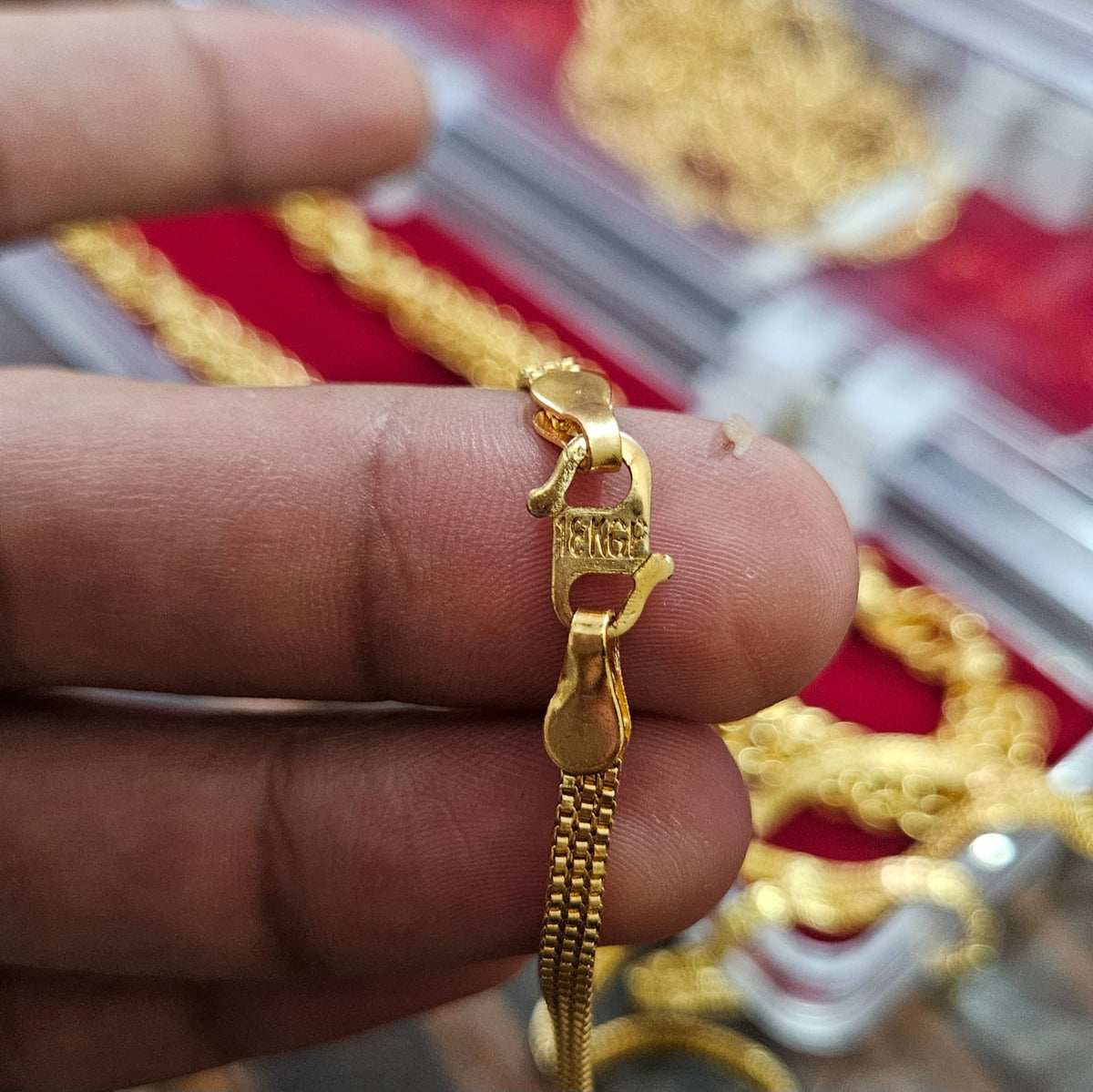 18K Gold Plated Silk Chain for Men & Women | Daily Wear Chain - Code - VO01