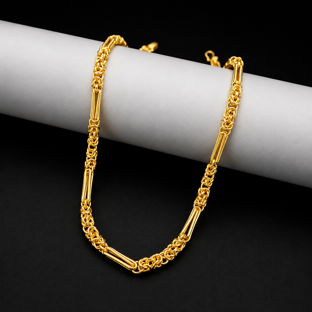 Gold polished VENETIAN LINK CHAIN VO03