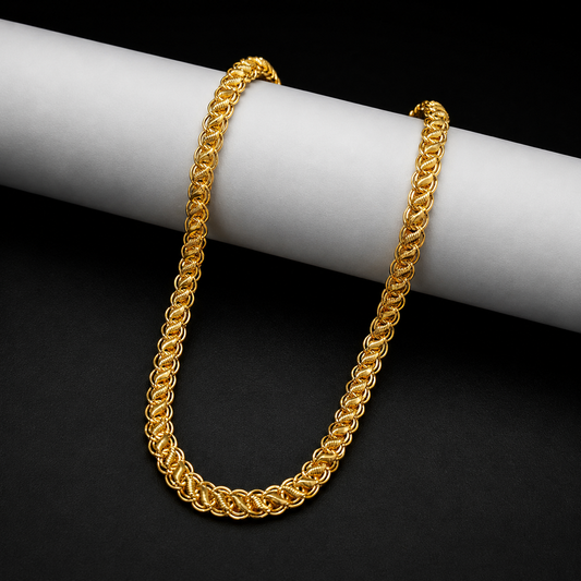 Gold polish Lotus chain - Code VO05