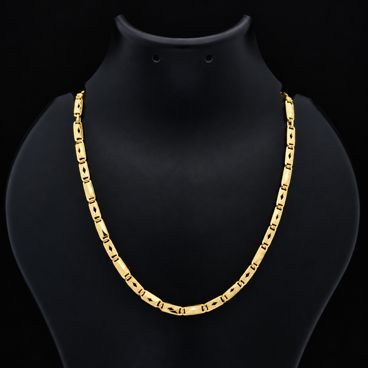 Gold plated Royal Biscuit Chain - VO15