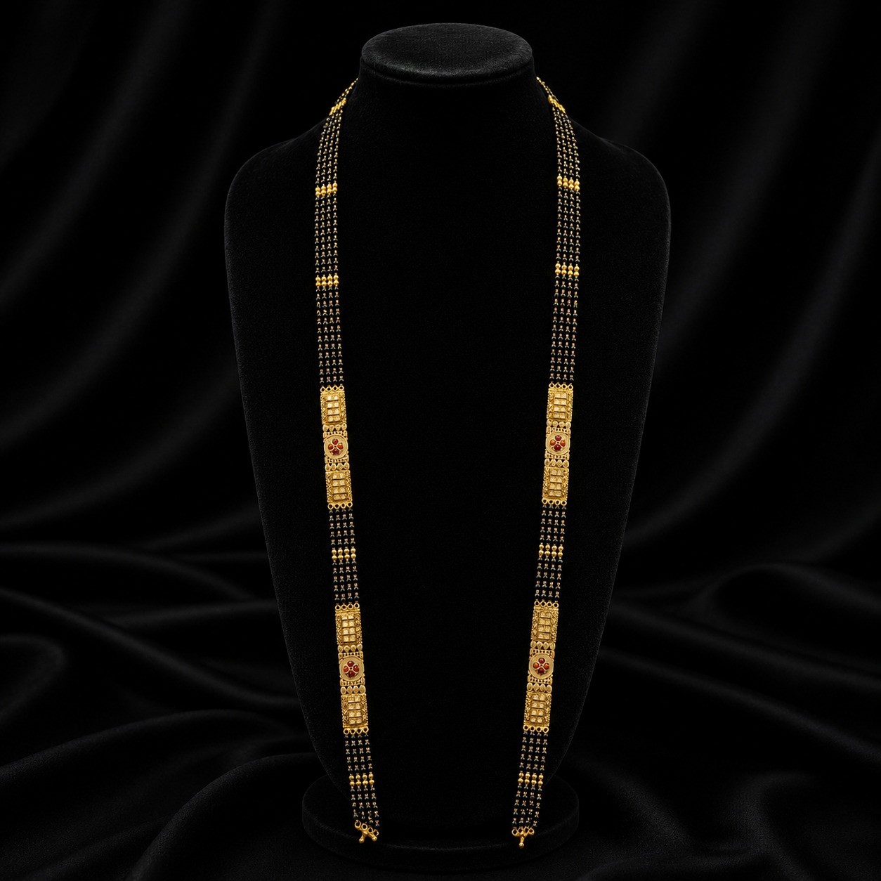 Gold plated Temple Grace Mangalsutra dori