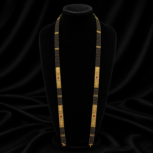 Gold plated Temple Grace Mangalsutra dori