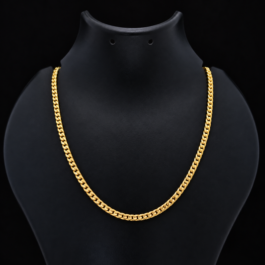 Gold Plated Cuban Royale Chain ( 18 inch ) - VO17