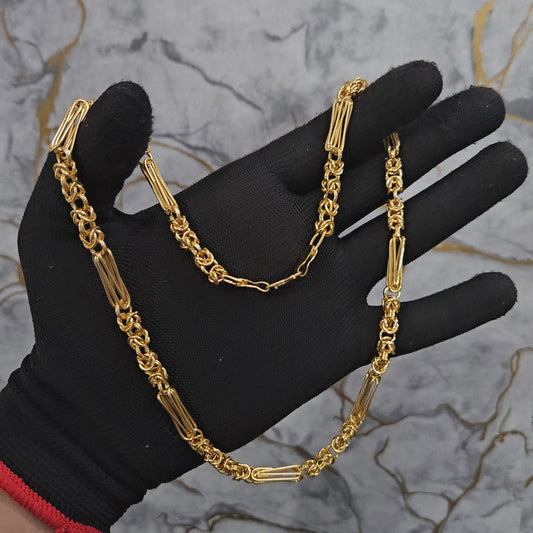 Gold polished VENETIAN LINK CHAIN VO03